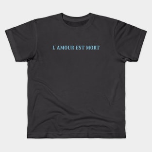 L´Amour Est Mort 2, blue Kids T-Shirt